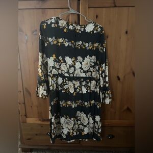 Old Navy Floral Green and Yellow Floral Dress.